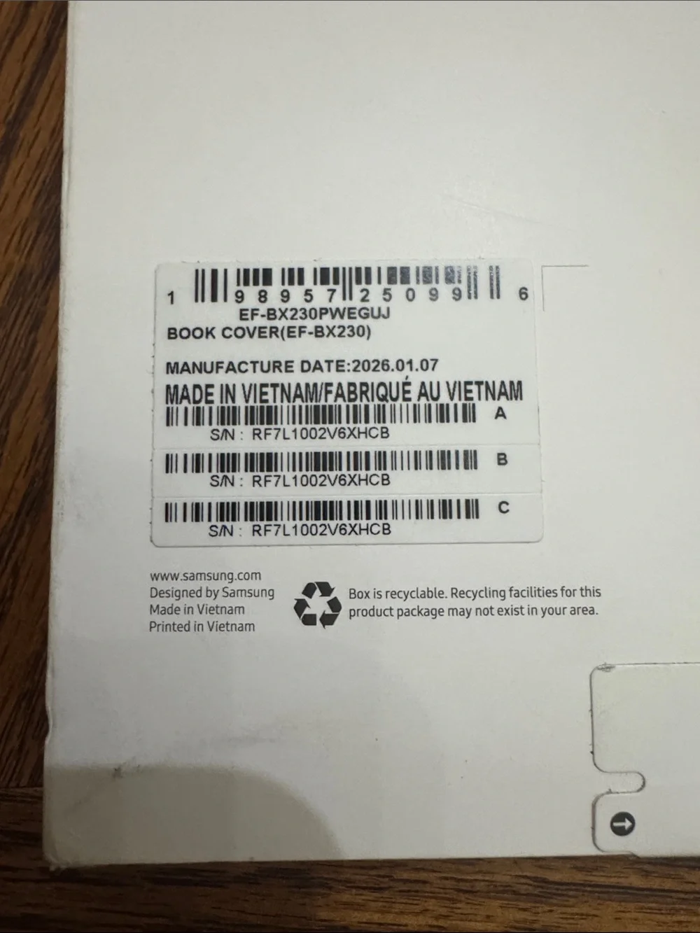 NEW Samsung White Book Cover for Galaxy Tab A11 (A11 + 5G)
